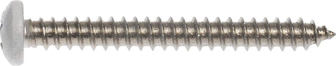 Hillman 44445 8 x 2-Inch White Pan Head Phillips Sheet Metal Screw, 15-Pack