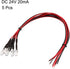 uxcell 5Pcs 5mm Pre Wired LED, White DC24V Clear Lens, Light Emitting Diodes by uxcell