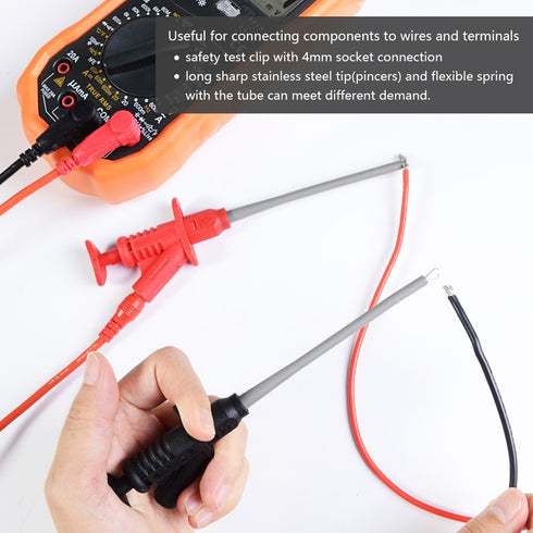 Test Leads Set, 22 in 1 Multimeter Test Leads with Electrical Alligator Clips, Soft Silicone Test Leads Probes