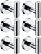 Nolimas Towel Coat Hook Polished Chrome SUS304 Stainless Steel Bathroom Clothes Cabinet