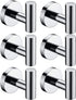 Nolimas Towel Coat Hook Polished Chrome SUS304 Stainless Steel Bathroom Clothes Cabinet