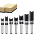 7pcs Pattern Router Bit Top Bearing 1/4 Inch Shank,Top Bearing Flush Trim