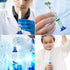 5PCS Graduated Cylinder Measuring Cylinder, Thick Glass Lab Cylinders (100ML)