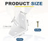 4Pcs 38mm 38mm PATIKIL Corner Brace Brackets, x Carbon Steel Triangle Corner Braces Angle Joining Support with Screws