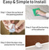 HAUSPROFI Doorstop, Self-Adhesive Door Stopper for Wall Protection, Door Buffer Floor Stop for Home and Office - Clear