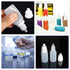10PCS Plastic Squeezable Dropper Bottles, Empty White Clear Liquid Bottle with Cap, 5ML/15ML