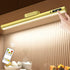 Hapfish Battery Powered Operated Wall Strip Lights, Rechargeable Magnetic LED Light Bar