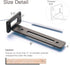 8 Inch 4-Pack 1/5'' (3000K 220LBS LEOPO Openwork Heavy-Duty Shelf Brackets, Thick Carbon Steel, Built-in LED Lights