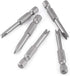 U Shaped Screwdriver Bit Set, 5 Pcs S2 Alloy Steel 50mm Length, 1/4" Hex Shank