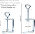 Woodworking C-Clamp, 2PCS Heavy Duty Stainless Steel Clamps for Welding, 2" Wide Jaw Desk Bench Dog Hole