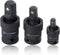 SPEEDWOX 3Pcs Universal Joint-Socket Set, Impact Swivel Socket Set 1/4 3/8 1/2 for 360 Degree Use