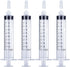 10mL Luer Lock Syringe 4 Pack, Large Plastic Sterile Syringes without Needle for Liquid Measurement Dispensing