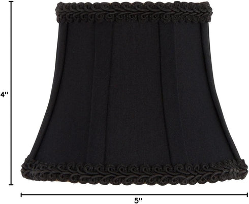 Upgradelights Black Clip-On Wall Sconce Lamp Shade