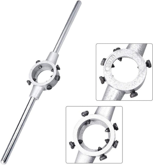 uxcell Die Stock Handle Wrench Holder for Round Die, Metric M12-M14 / 24mm-38mm OD