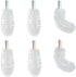 6 Pack 28" Long Bottle Brush Heads, Nylon Bristles, Bendable Replaceable Brush Heads