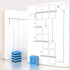 SCRIBBLEDO 10 Pack Dry Erase Division White Boards, 9 x 12 Inch Double Sided Math Manipulatives for Kids and Students