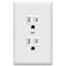 ENERLITES Duplex Outlets and Wall Plates Bundle, Tamper-Resistant Electrical Receptacle, 15A 125V, White