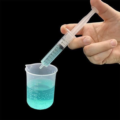 10 Pack 10ml Syringe for Liquid Measurement, Oral, Scientific Labs, Dispensing with Cap, 10cc Syringes