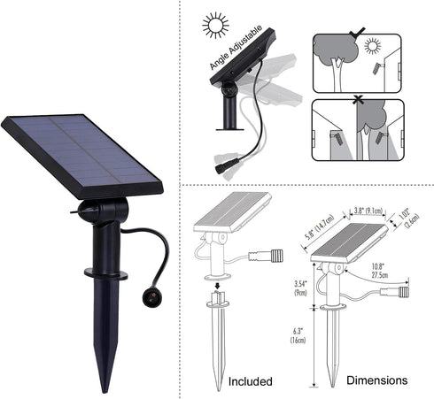 1W Commercial 1 Brightech Ambience Pro Replacement Solar Panel Compatible ONLY with with Brightech Remote Controlled