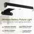 EUIOKUN 6Pack 3 Timer&Dimmable Wireless Picture Light for Wall Battery Operated Wall Sconces with Remote Lighting LED
