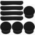 Xaajooio 8 Set, Pcs Ergonomic Mouse Pad and Keyboard Wrist Rest Memory Foam Support for Comfortable Typing, Black