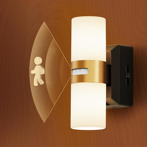 L LOHAS LED Motion Sensor Night Light, Rechargeable Battery Night Light, Cordless