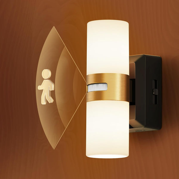 L LOHAS LED Motion Sensor Night Light, Rechargeable Battery Night Light, Cordless