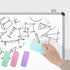 Ddaowanx Whiteboard Eraser - Magnetic Dry Erase Eraser for School and Office Supplies (4 Pack/4 Colors)
