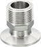 PATIKIL 1.5 Inch TC Tri Clamps Adaptor, Tri-Clover Fittings to NPT 1"