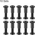 uxcell Screw Post for 5/16"(8mm) Hole Dia, Male M6x20mm Binding Bolts, 10 Sets