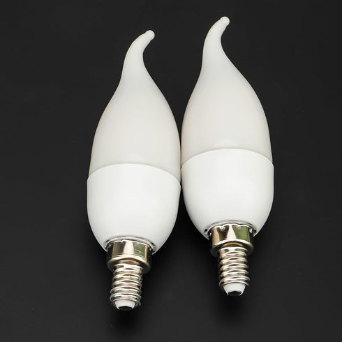 Bulbs,3 Bulbs, E12 Bulb -2 Pack Bestview LED Flame Effect Light Modes Flickering Light Smart Chandelier Base Candle