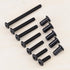 Glvaner 1/4-20 3 10 304 18-8, x Furniture Connector Bolts and Barrel Nuts Kit - Pairs, Stainless Steel Black Coated