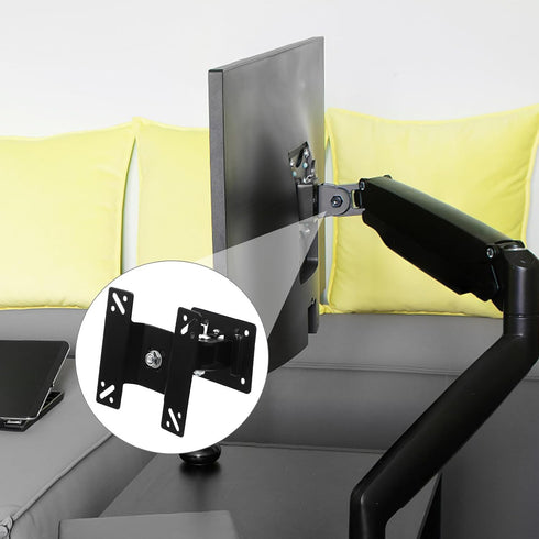 NUOBESTY 360-degree 14-27 Inch Universal Rotatable Monitor Mount Stand Metal Shaft for LCD Screens, Wall Mount Bracket