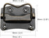 Chest Handles (76x60x60mm) 2Pcs, Iron Spray Paint Chest Ring Pull Handle - for Home Toolbox Suitcase Drawer, Bronze Tone by METALLIXITY