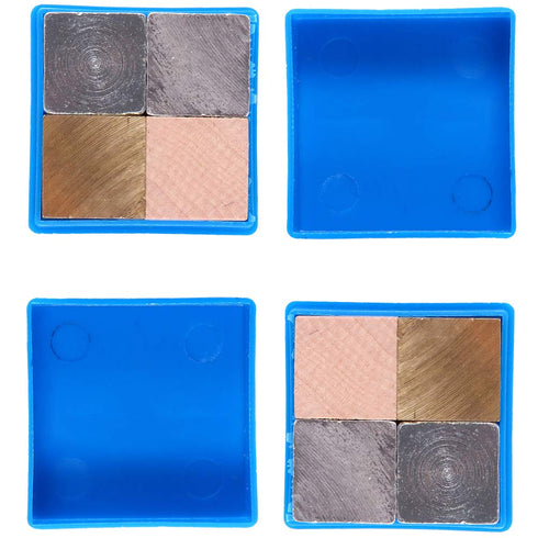 ULTECHNOVO 8 Pcs Set Material Density Equipment Metal Cubes for Science Experiments and Density Kit