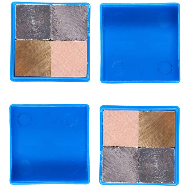 ULTECHNOVO 8 Pcs Set Material Density Equipment Metal Cubes for Science Experiments and Density Kit