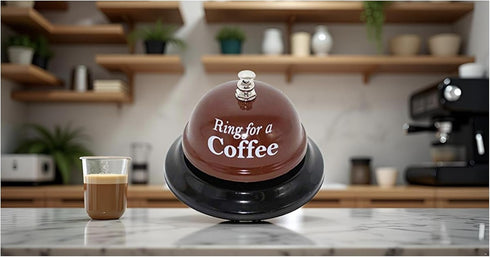 KiaoTime Call Bell Ring for Service - Desk Kitchen Bar Counter Top, Coffee, Stage Hens Party Wedding Accessory