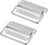 4 Inch Pull Ring Handle, Stainless Steel Foldable Boat Hatch Latch, Pack of 2