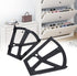 Jwthee 2 Shoe Cabinet Hinges, Layers Shoes Drawer Cabinet Hinges Flip Frames Turning Rack Replacement Cabinet Flip