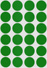 ChromaLabel 3/4 Inch Circle Sticker Labels, 42 Sheets of Permanent Adhesive Round Labels, 1008 Green Sticky Dots