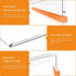 Beego Ergonomic Computer Keyboard Stand - Clear Acrylic Keyboard Riser Tilted Keyboard Holder Keyboard Tray with Orange