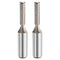 HARFINGTON 2pcs Straight Router Bit 1/2 Inch Shank 9/32" Cutting Dia, 2
