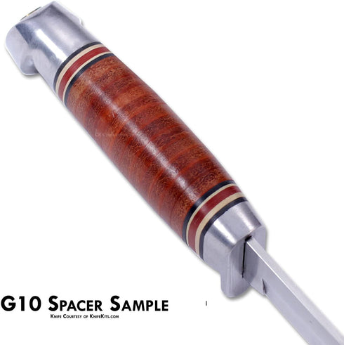 G10 Knife Handle Spacer Material, Red (3 x 12 x .030 Inches)