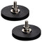 MUTUACTOR Neodymium Rubber Coated Magnets - 2PCS Anti-Scratch Rare Earth Magnets with M8 Male Thread