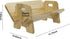 Generic (1, Couch-Style Desktop Bookshelf Organizer - Natural Wood Desk Top Bookshelf for Books, CDs, Magazines