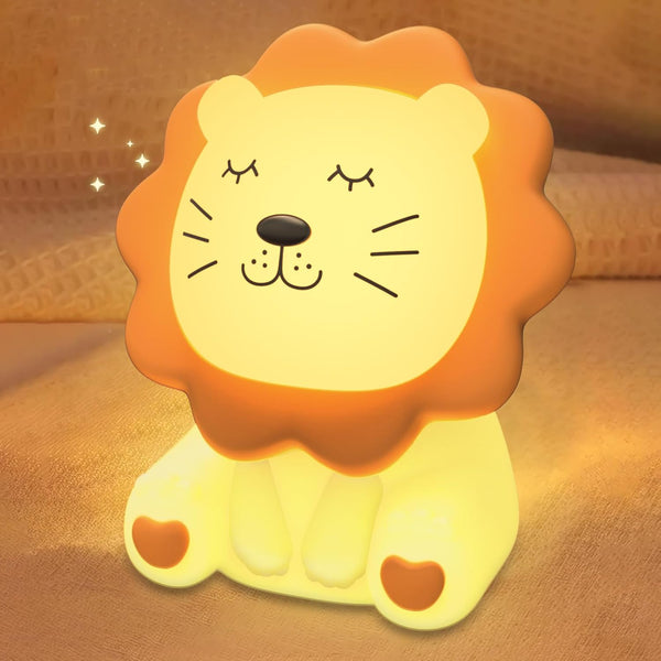 Nawchedo Night Light for Kids, 7 Colors Soft Silicone Kids Night Light with