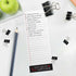 Motivational Sticky Note Checklist Set of 3, Black and Red To Do Note Pads, 50 Sheets Per Pad, Made in USA