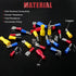 Hilitchi 255Pcs Fully Insulated Female/Male Spade Quick Wire Crimp Terminals Connectors Kit, 22-16/16-14/12-10AWG
