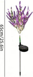 Lavender Solar Garden Lights, Outdoor Waterproof Solar Flowers, Solar Powered Garden Dcor for Pathway, Yard, Patio
