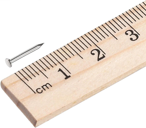 uxcell Small Tiny Hardware Nails, Carbon Steel 1.2X10mm for DIY Decorative Wooden Boxes, Silver Tone, 500pcs
